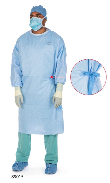 Gown Surgical Impervious with Towel SmartGown™ Large Blue Sterile AAMI Level 4 Breathable Disposable (20/CS) by Cardinal  ID 89015